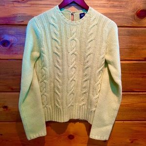 Chunky Wool Cable Knit Sweater by The Gap